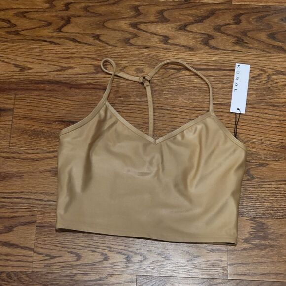 KORAL ghost infinity sports bra NWT iced coffee color XS - Picture 3 of 6
